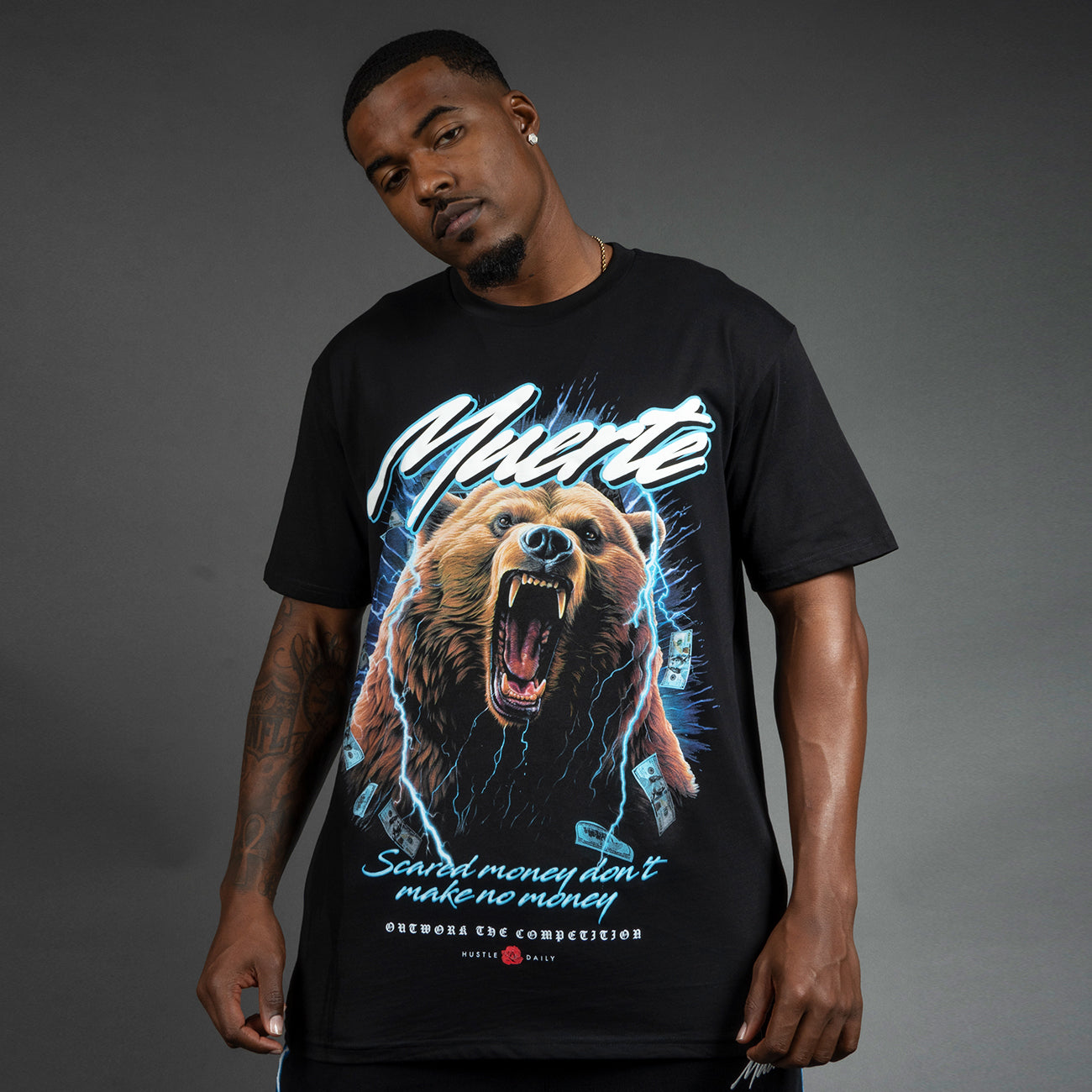 Lightning Money Grizzly Tee - Hastamuerte