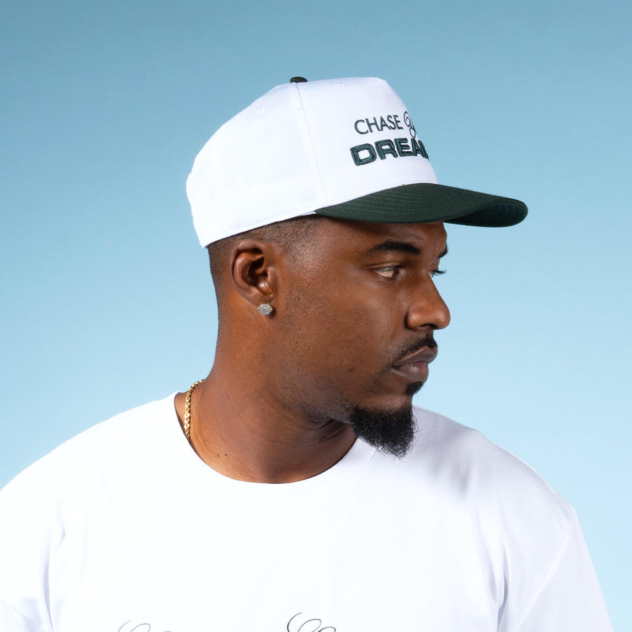 Chase Your Dreams Snapback - White/Green