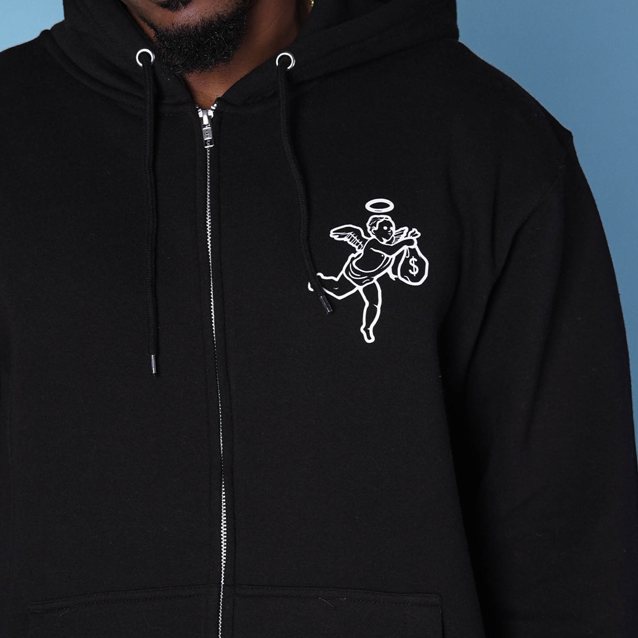 Angel Logo Zip-up Hoodie