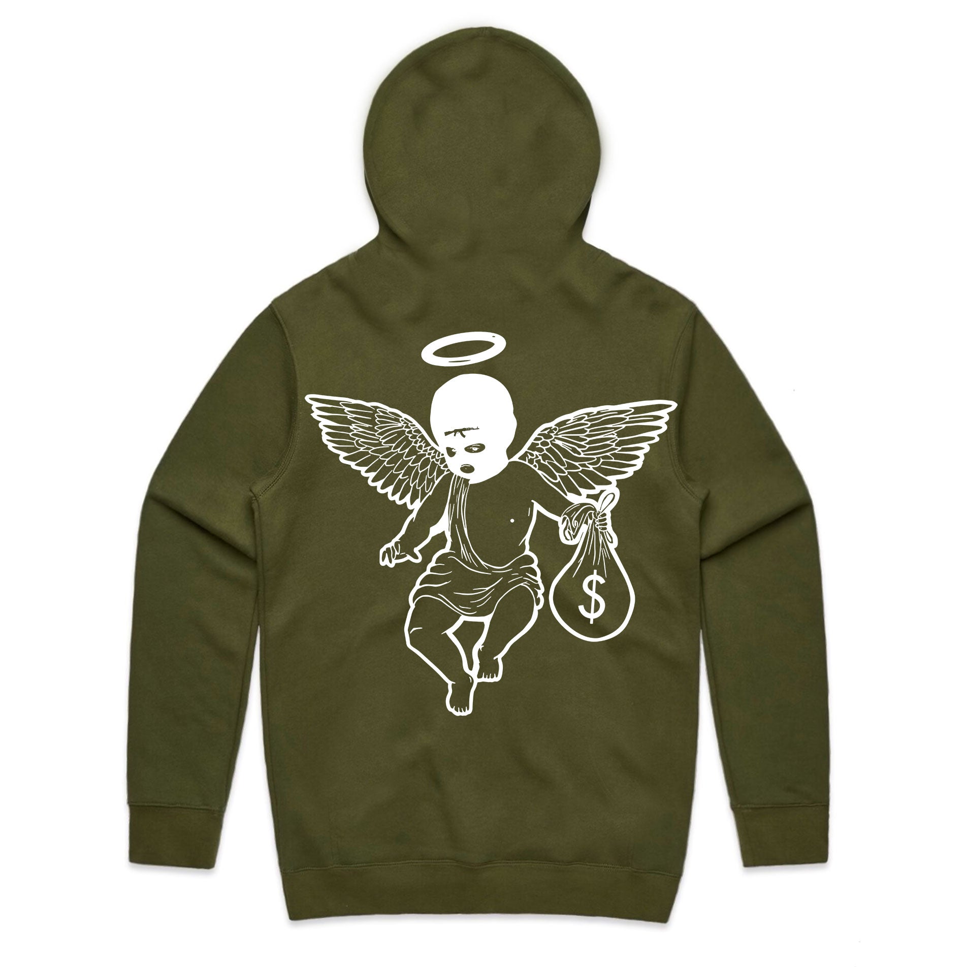 Money Motivated Angel Hoodie (front/back)