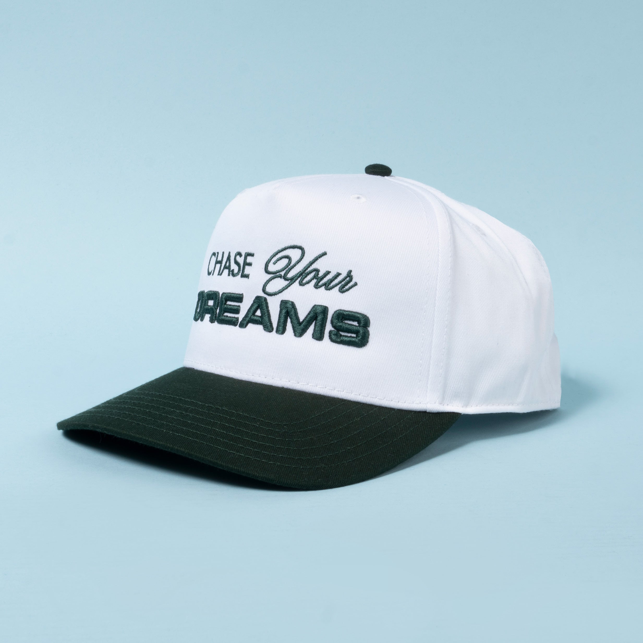 Chase Your Dreams Snapback - White/Green