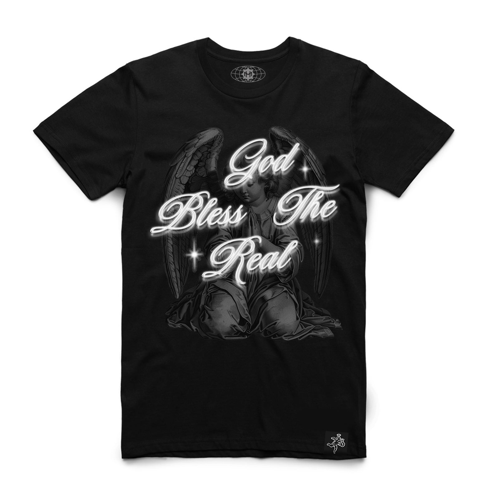 GBTR Praying Angel - Black Tee - CLR