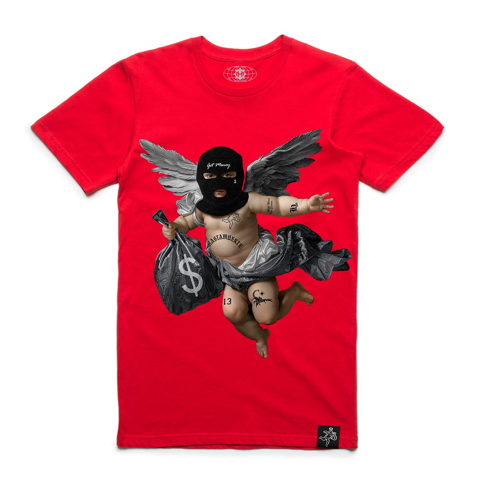 MB Angel Tat - Red Tee - CLR