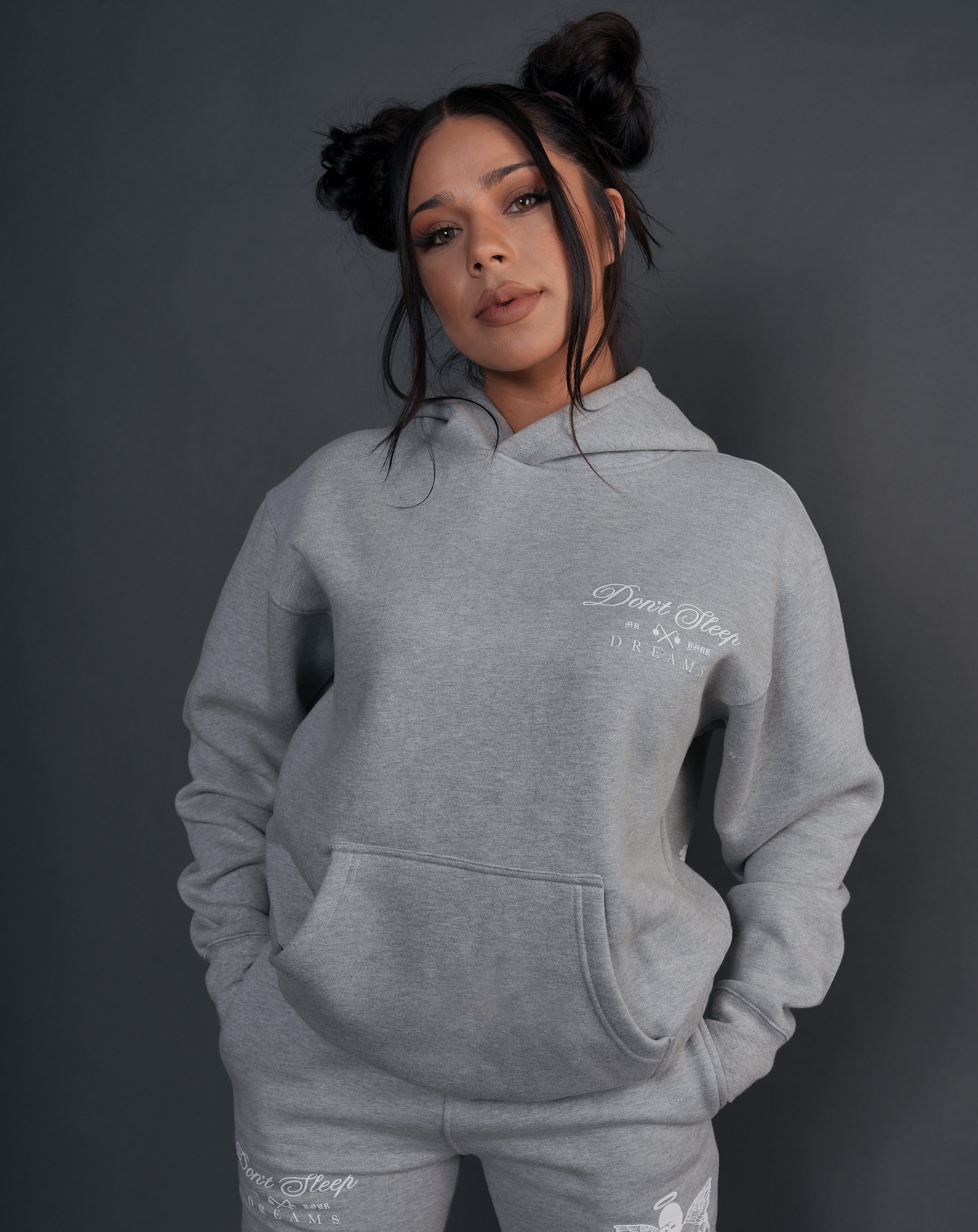 GREY LTTRS Hoody