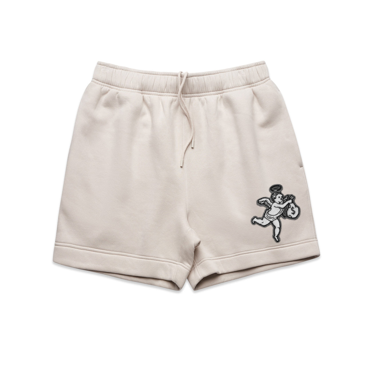 SMALL ANGEL CHENILLE PATCH SHORTS