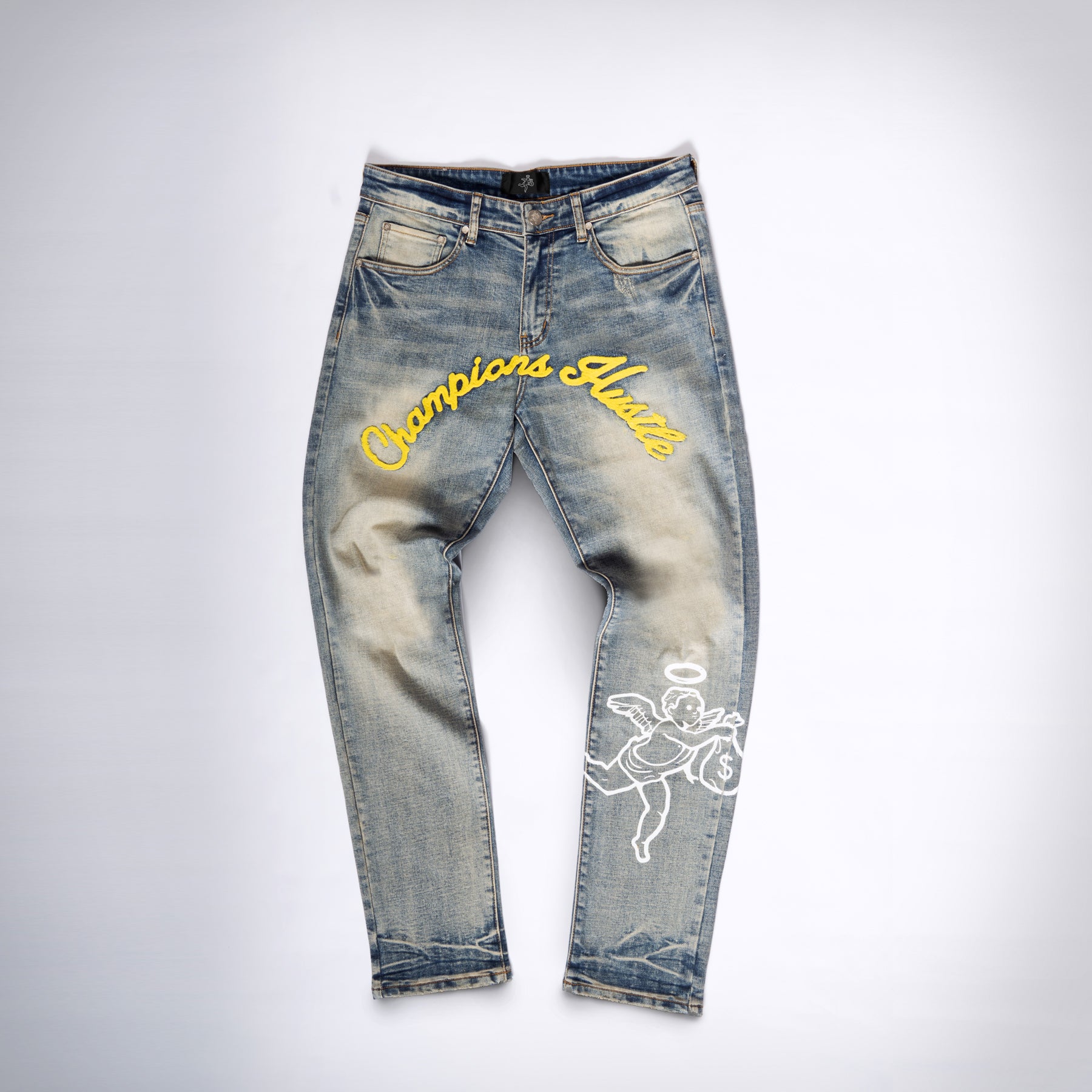 Champions Hustle Distressed Denim