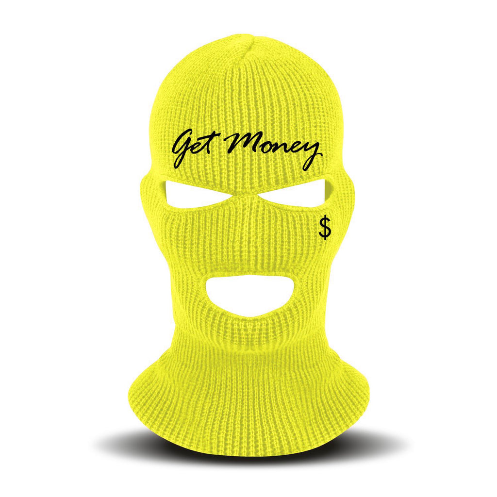 Money Text Ski Mask - Red