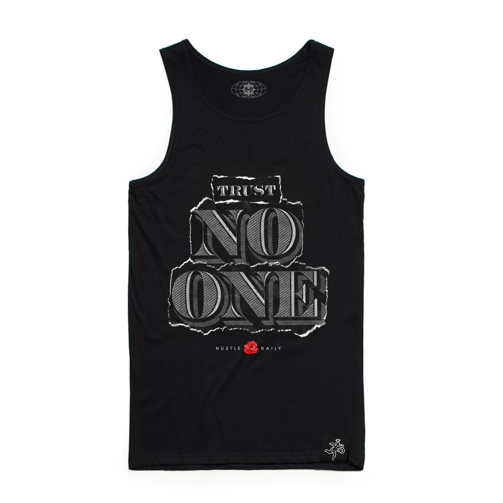 HT W - TRUST NO ONE DOLLAR tank top